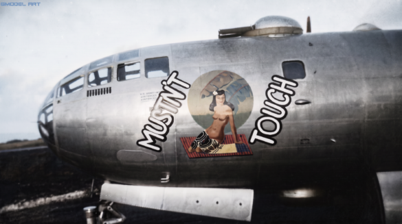 Firefly COLORIZE THIS RESTORED ORIGINAL WORLD WAR II BLACK AND WHITE PHOTOGRAPH OF A BOEING B 444506
