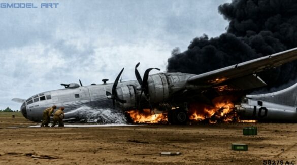 Firefly COLORIZE THIS RESTORED ORIGINAL WORLD WAR II BLACK AND WHITE PHOTOGRAPH OF A BOEING B 482584