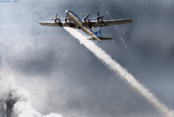 Firefly COLORIZE THIS RESTORED ORIGINAL WORLD WAR II BLACK AND WHITE PHOTOGRAPH OF A BOEING B 507390