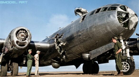 Firefly COLORIZE THIS RESTORED ORIGINAL WORLD WAR II BLACK AND WHITE PHOTOGRAPH OF A BOEING B 512605