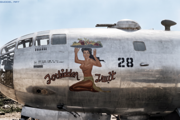 Firefly COLORIZE THIS RESTORED ORIGINAL WORLD WAR II BLACK AND WHITE PHOTOGRAPH OF A BOEING B 732620