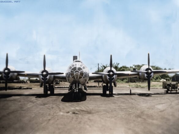 Firefly COLORIZE THIS RESTORED ORIGINAL WORLD WAR II BLACK AND WHITE PHOTOGRAPH OF A BOEING B 741685