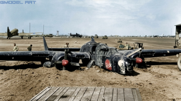 P-61 Black Widow: History, Variants, Combat Units & Modeling Guide Crashed P-61B 42-39403 The Spook 548th Night Fighter Squadron Iwo Jima