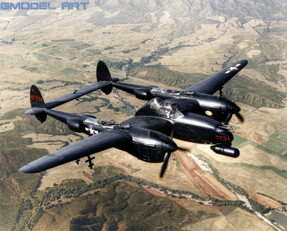 Lockheed P-38M Night Lightning, a specialized American night-fighter version of the P-38.