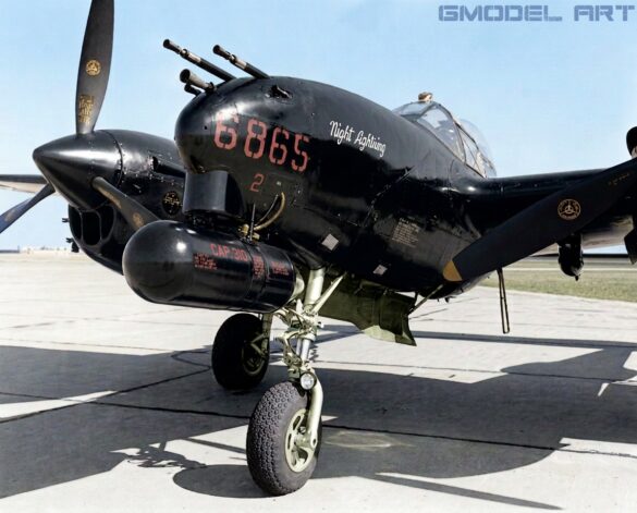 Lockheed P-38M Night Lightning, a specialized American night-fighter version of the P-38.
