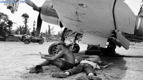 Vought F4U-1A Corsair "Big Hog" No. 1 (BuNo 17649), the personal aircraft of Lt. Cmdr. John T. "Tommy" Blackburn, VF-17 Jolly Rogers, Solomon Islands, 1943.