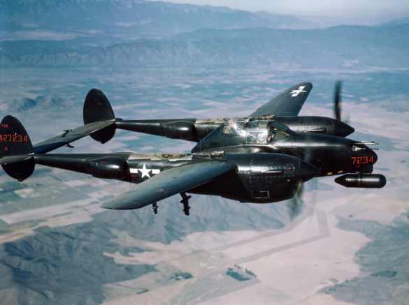 Lockheed P-38M Night Lightning, a specialized American night-fighter version of the P-38.