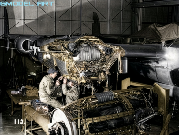 Lockheed P-38M Night Lightning, a specialized American night-fighter version of the P-38.