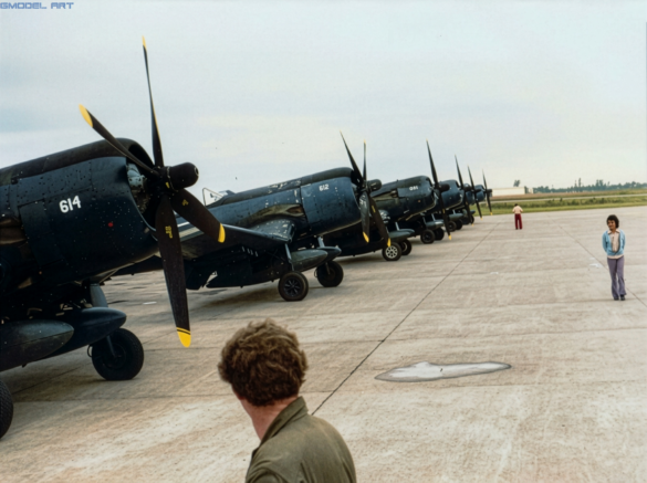 Honduran F4U-4 Corsair FAH-614, BuNo 96995, associated with a reported grey finish in 1969