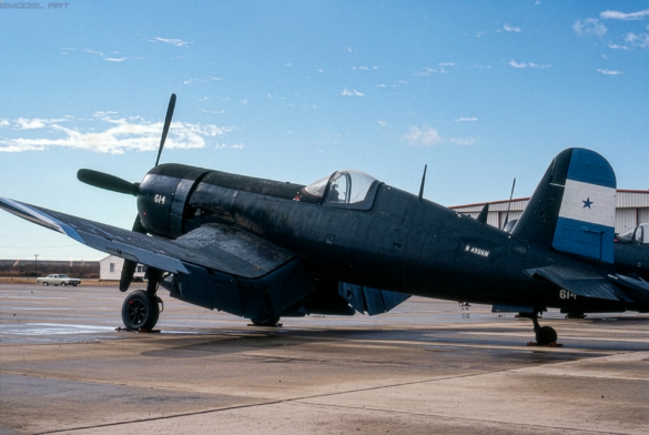 Vought F4U Corsair illustrating the Glossy Sea Blue ANA 623 finish used as a modelling reference