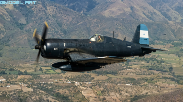 Honduran F4U-4 Corsair FAH-614, BuNo 96995, associated with a reported grey finish in 1969