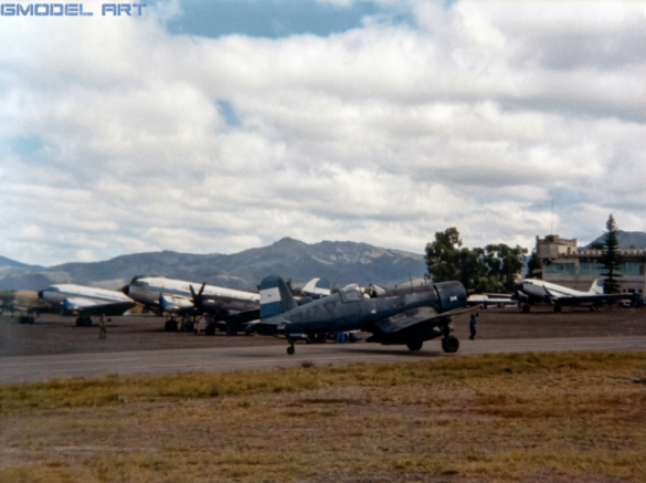 Vought F4U Corsair illustrating the Glossy Sea Blue ANA 623 finish used as a modelling reference