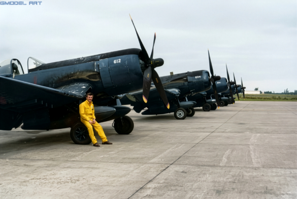 Honduran F4U-4 Corsair FAH-614, BuNo 96995, associated with a reported grey finish in 1969