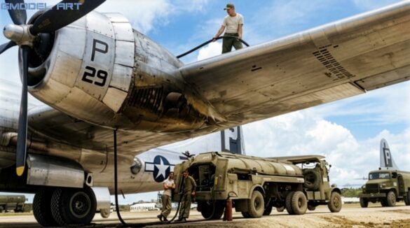 Firefly RESTORE AND CLEAN THIS ORIGINAL WORLD WAR II BLACK AND WHITE PHOTOGRAPH OF A BOEING B 202029
