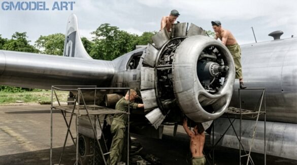 Firefly RESTORE AND CLEAN THIS ORIGINAL WORLD WAR II BLACK AND WHITE PHOTOGRAPH OF A BOEING B 492394