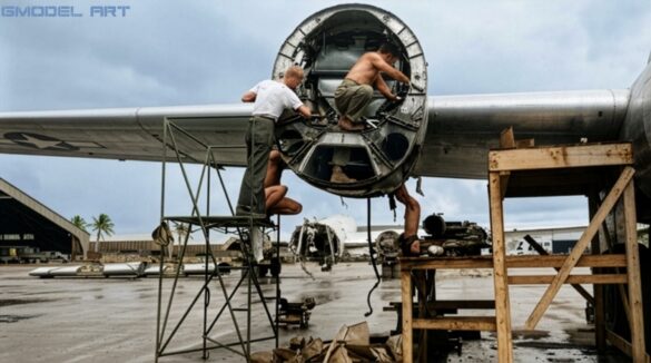 Firefly RESTORE AND CLEAN THIS ORIGINAL WORLD WAR II BLACK AND WHITE PHOTOGRAPH OF A BOEING B 680808