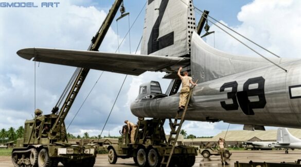 Firefly RESTORE AND CLEAN THIS ORIGINAL WORLD WAR II BLACK AND WHITE PHOTOGRAPH OF A BOEING B 741199