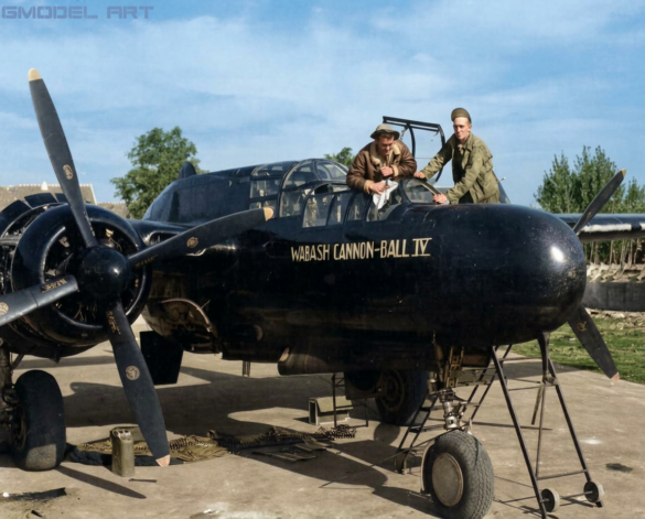 P-61 Black Widow: History, Variants, Combat Units & Modeling Guide P-61A 42-5580 Wabash Cannon Ball IV of the 425th Night Fighter Squadron France