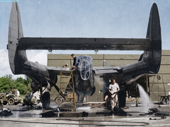 P-61 Black Widow: History, Variants, Combat Units & Modeling Guide Northrop P-61 7AF rear view