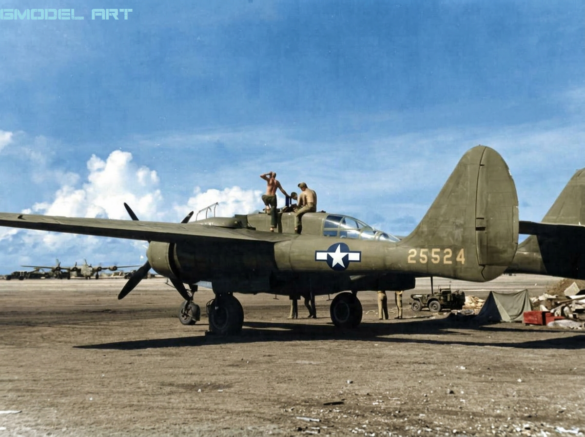 P-61 Black Widow: History, Variants, Combat Units & Modeling Guide P-61A 42-5526 Nightie Mission of the 6th Night Fighter Squadron Saipan