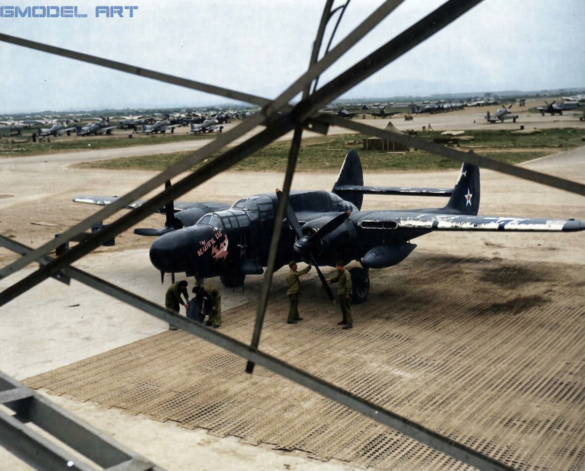 P-61 Black Widow: History, Variants, Combat Units & Modeling Guide P-61 Black Widow on delivery Pacific