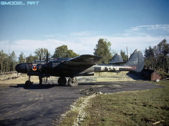 P-61 Black Widow: History, Variants, Combat Units & Modeling Guide Northrop P-61A-10-NO Black Widow, "Tabitha" 425th Night Fighter Squadron D-Day, s/n 42 5569 color photo