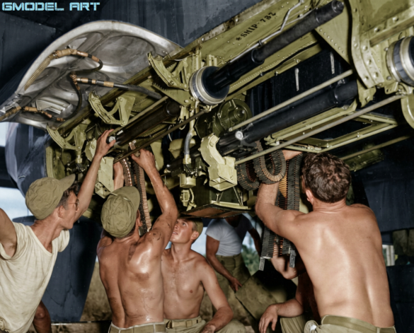 P-61 Black Widow: History, Variants, Combat Units & Modeling Guide 20 mm cannons bay on a P-61A of the 419th Night Fighter Squadron on Guadalcanal June 1944