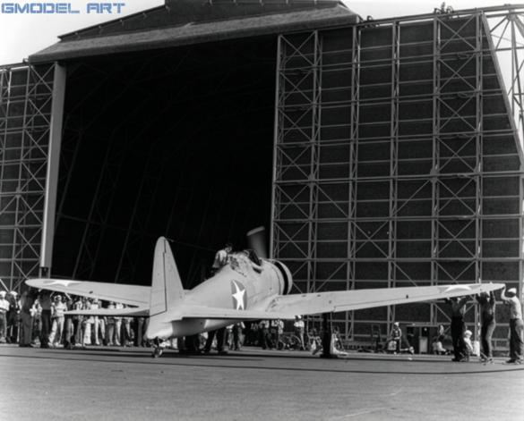Recovered Mitsubishi A6M2 Zero from Akutan Island during US Navy inspection