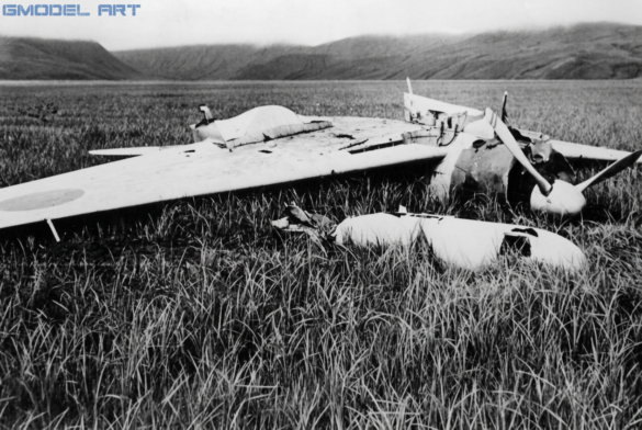 Mitsubishi A6M2 Model 21 Akutan Zero DI-108 overturned on Akutan Island in 1942