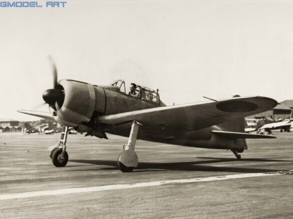 Recovered Mitsubishi A6M2 Zero from Akutan Island during US Navy inspection