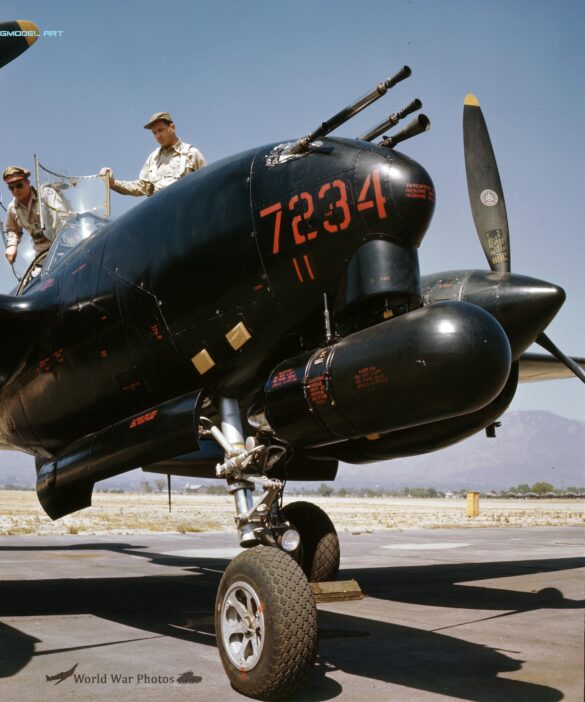 Lockheed P-38M Lightning Night Fighter with AN/APS-4 radar, 7234
