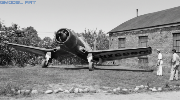 Goodyear FG-1A Corsair Lucky Gallon restoration by Chuck Wahl