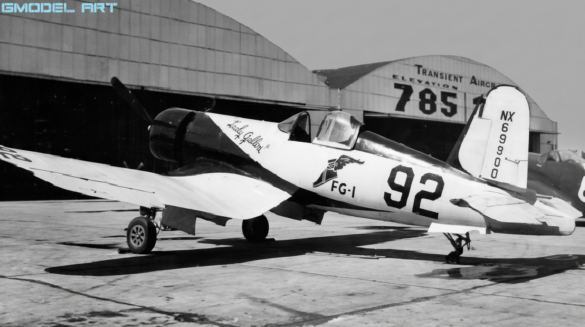 Goodyear FG-1A Corsair Lucky Gallon restoration by Chuck Wahl