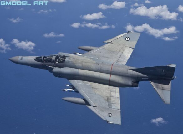 Hellenic Air Force F-4E Phantom II AUP in Aegean Ghost camouflage
