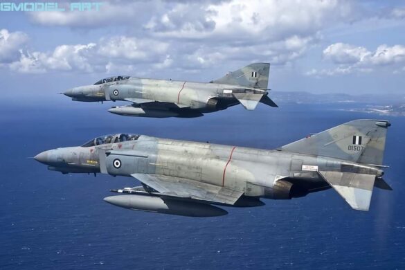 Hellenic Air Force F-4E Phantom II AUP in Aegean Ghost camouflage