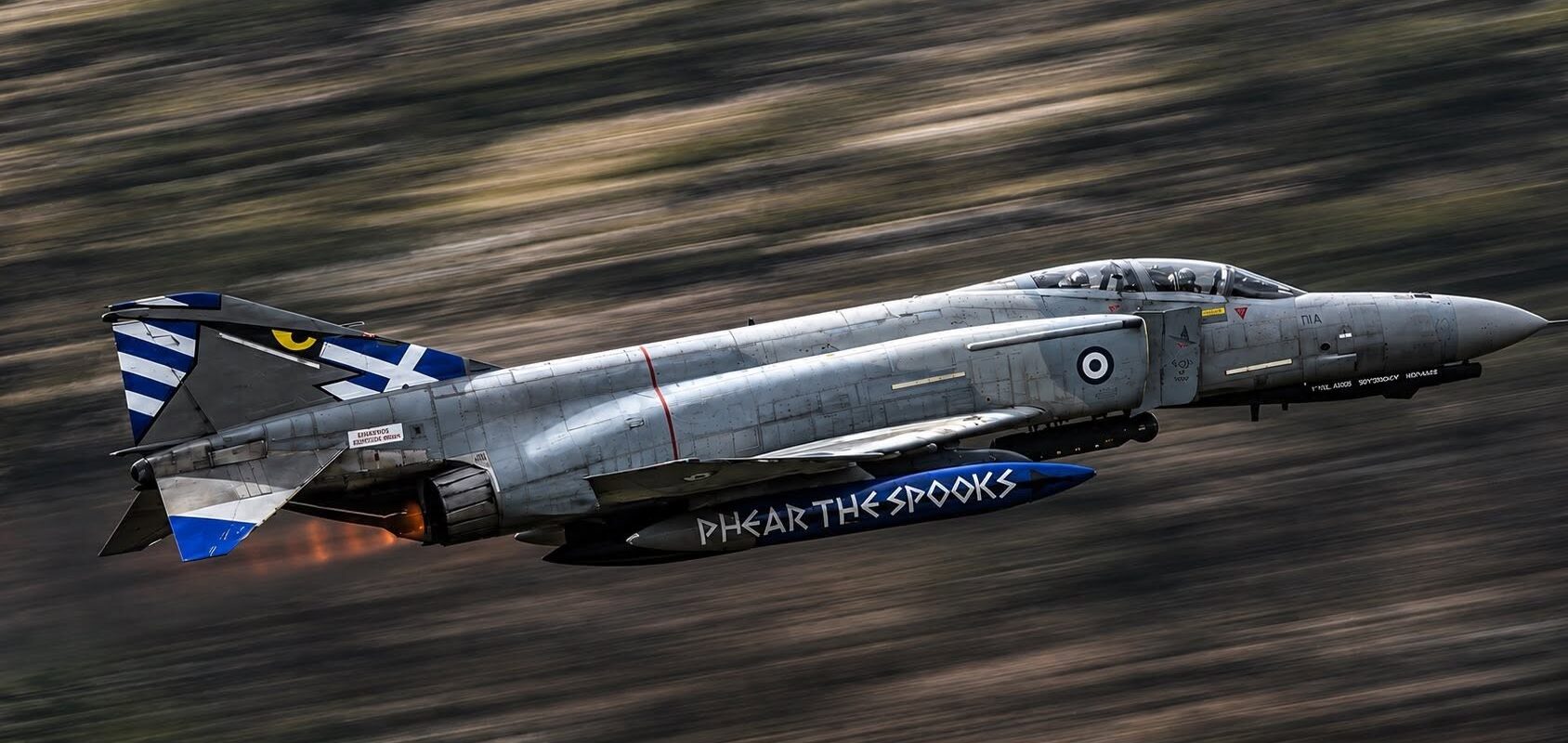 Hellenic Air Force F-4E Phantom II AUP in Aegean Ghost camouflage
