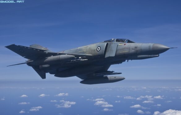 Hellenic Air Force F-4E Phantom II AUP in Aegean Ghost camouflage