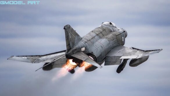 Hellenic Air Force F-4E Phantom II AUP in Aegean Ghost camouflage