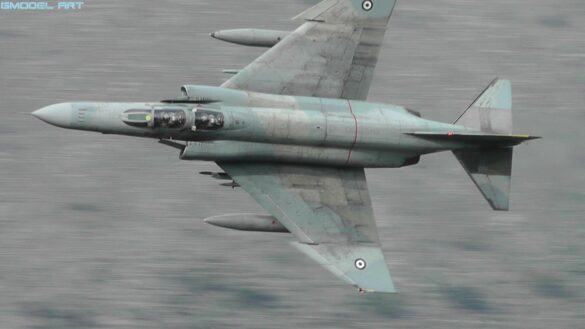 Hellenic Air Force F-4E Phantom II AUP in Aegean Ghost camouflage