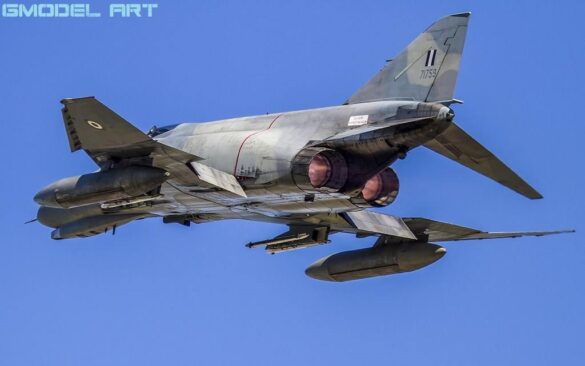 Hellenic Air Force F-4E Phantom II AUP in Aegean Ghost camouflage