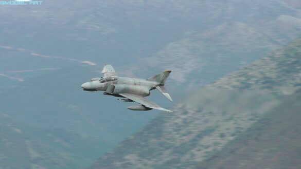 Hellenic Air Force F-4E Phantom II AUP in Aegean Ghost camouflage