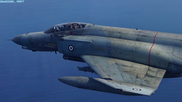 Hellenic Air Force F-4E Phantom II AUP in Aegean Ghost camouflage