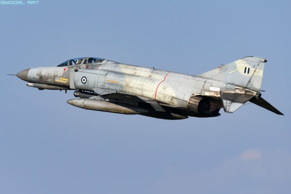 Hellenic Air Force F-4E Phantom II AUP in Aegean Ghost camouflage