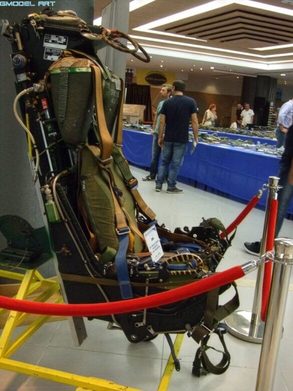 Cockpit of the Hellenic Air Force F-4E Phantom II AUP showing the instrument panel
