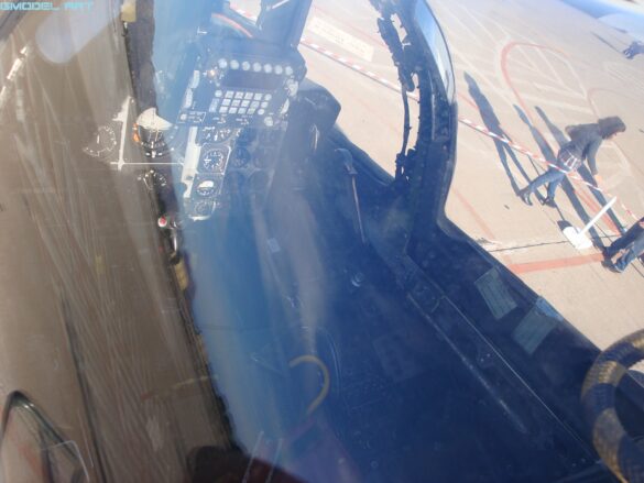 Cockpit of the Hellenic Air Force F-4E Phantom II AUP showing the instrument panel