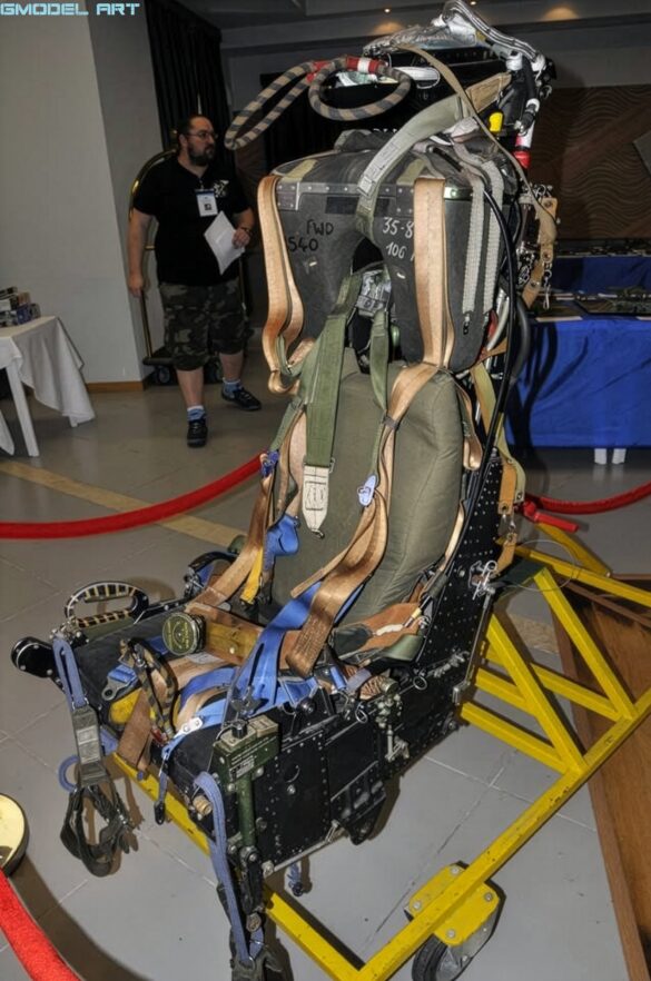 Cockpit of the Hellenic Air Force F-4E Phantom II AUP showing the instrument panel