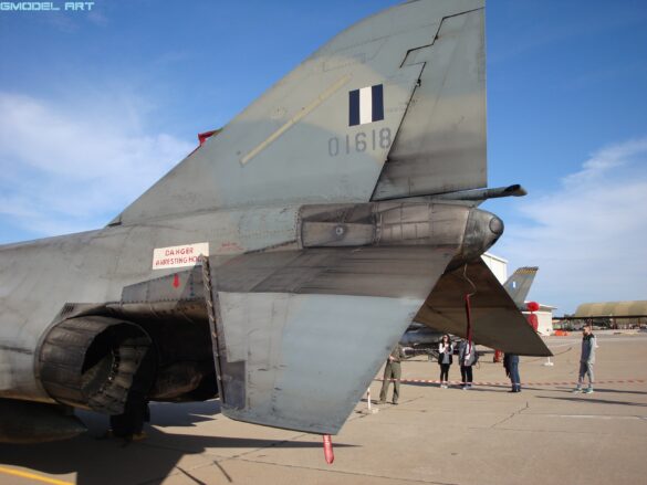 Engine exhaust nozzle of the Hellenic Air Force F-4E Phantom II AUP