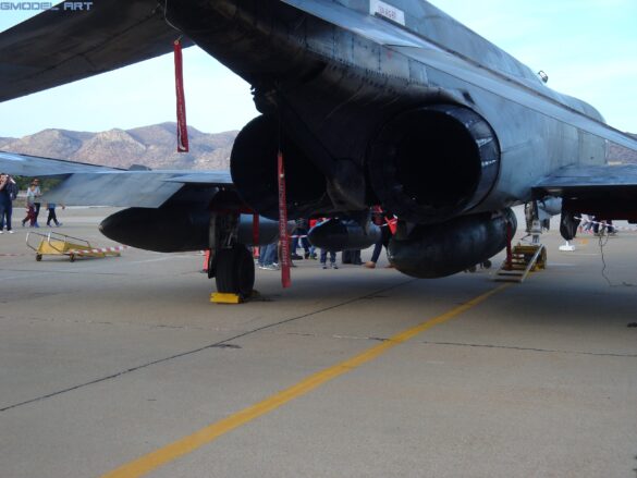 Engine exhaust nozzle of the Hellenic Air Force F-4E Phantom II AUP