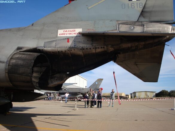 Engine exhaust nozzle of the Hellenic Air Force F-4E Phantom II AUP