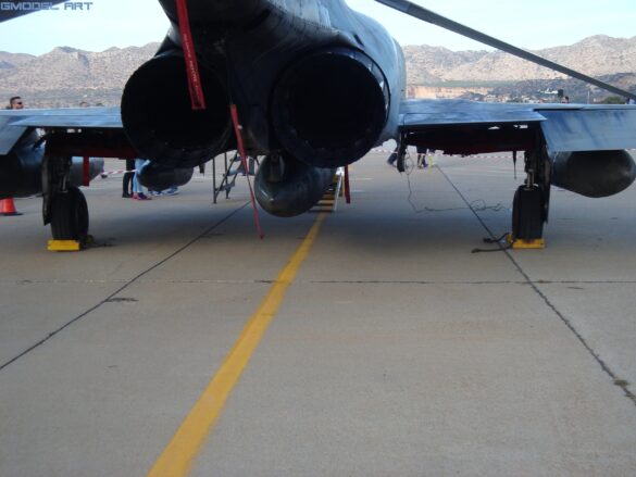 Engine exhaust nozzle of the Hellenic Air Force F-4E Phantom II AUP